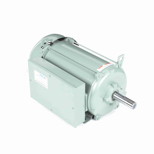 Leeson Electric 851150.00, 15 HP, 1800 RPM, 256TZ FR, 208/230 Vac, 1 PH, General Purpose Motor, High Efficiency.