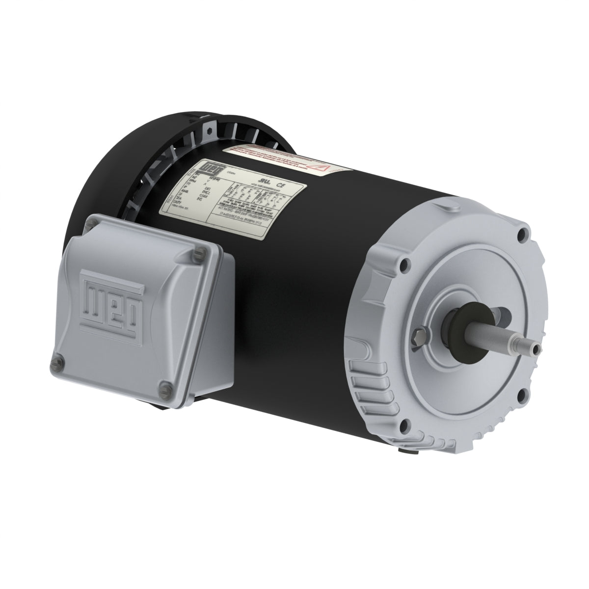 Weg Electric .3336ES3EJPR56C-S, 1/3 Hp, 3600 Rpm, 56C FR, 208-230/460//190-220/380-415 Vac, TEFC, 3 PH, Footless, Rolled Steel Jet Pump.