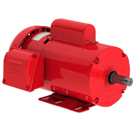 Weg Electric 00118ES1RFD143T-S, 1 Hp, 1800 Rpm, 143/5T FR, 115/230 Vac, 1 PH, TEFC, Foot-mounted, General Purpose Motor.