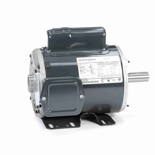 Marathon Electric C1298A, 3/4 HP, 1800 RPM, 56 FR, 115/208-230 Vac, 1 PH, Dripproof, Rigid Base, General Purpose, 56B17DRR70012A1.