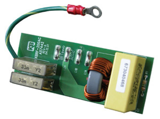 KB Electronics 9479, KBAC/DA, RFAC-3PS CE Approved 3-Phase AC Line Filter, for use with no switch (Class A)