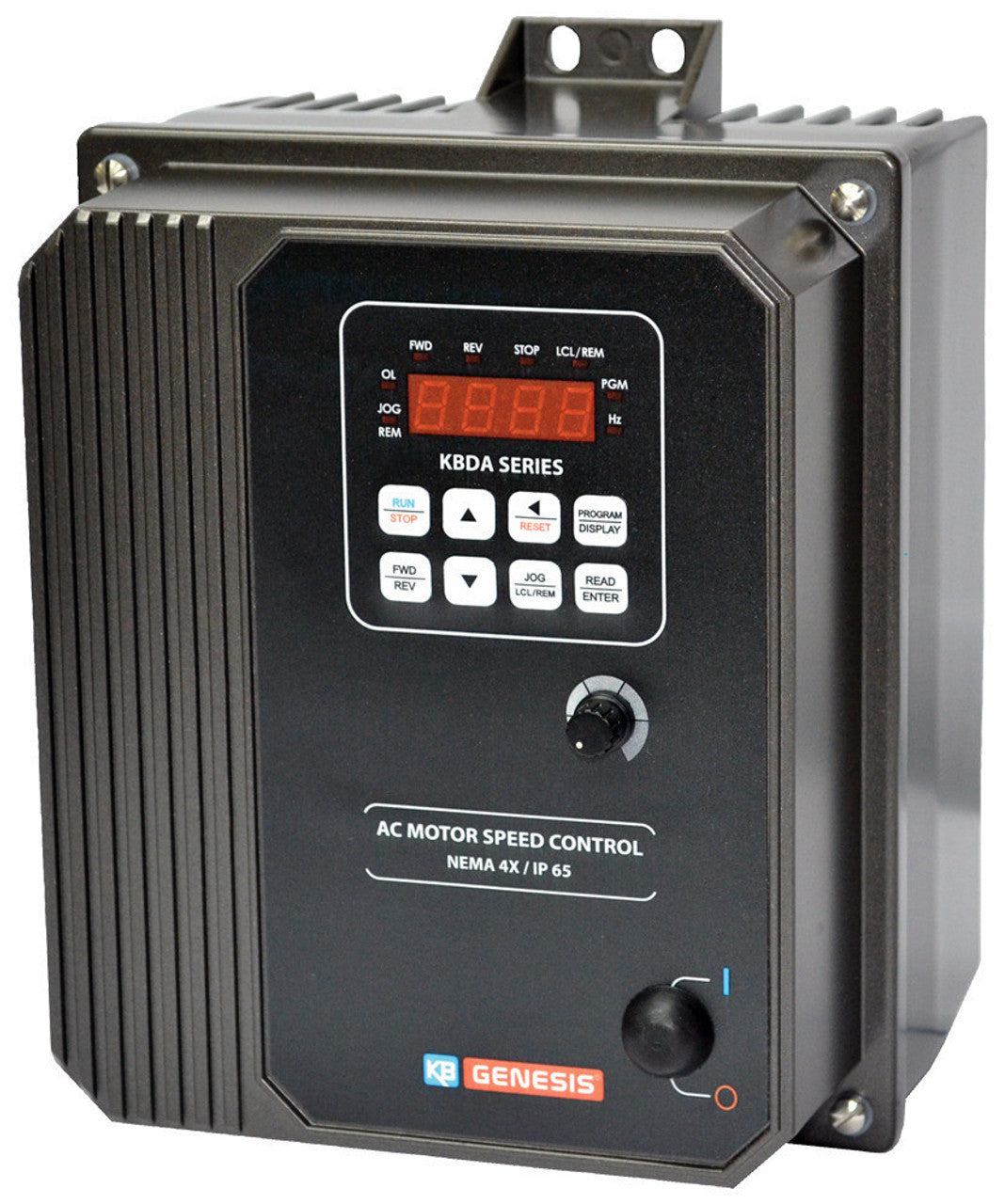 KB Electronics KBDA-48 Black (9661), Digital AC Drives, Nema 4x Inverter 5 HP, 460 Vac 3-Phase Input, 460 Vac 3-Phase Output, Nema 4x Enclosure, Variable Frequency Drives