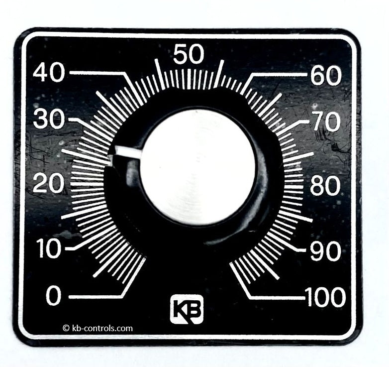 KB Electronics 9815, Knob and Dial Kit - Small Dial Plate (1.62" x 1.05")