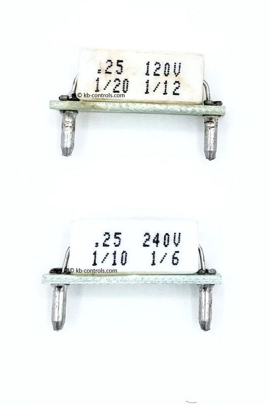 KB Electronics 9836, PHR, .25 OHM, 1/20 TO 1/12 HP @ 90 VDC