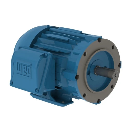 Weg Electric 00158ET3V145TC-W22, 1 1/2 Hp, 1800 Rpm, 143/5TC FR, 200-208/400 Vac, TEFC, 3 PH, Foot-mounted, NEMA Premium Efficiency, 12474197