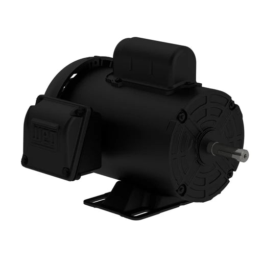 Weg Electric .7518ES1B56-S, 3/4 Hp, 1800 Rpm, 56C, 115/208-230 Vac, 1 PH, TEFC, Foot-Mounted, General Purpose Motor Rolled Steel