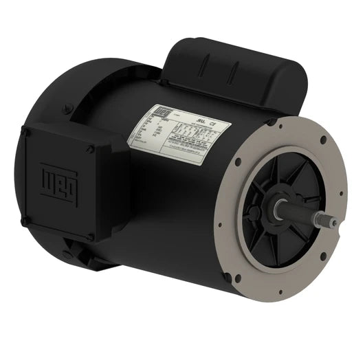 Weg Electric .7536ES1BJPR56J, 0.75 Hp, 3600 Rpm, 56J Frame, 115/208-230 Vac, TEFC, 1 PH, Footless, Centrifugal Pump Start Capacitor, 10749078