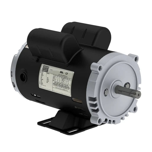 Weg Electric .3318OT1BOW56C-S, 0.33 Hp, 1800 Rpm, W56C FR, 115/208-230 Vac, 1 PH, ODP, Foot-Mounted, 15700922