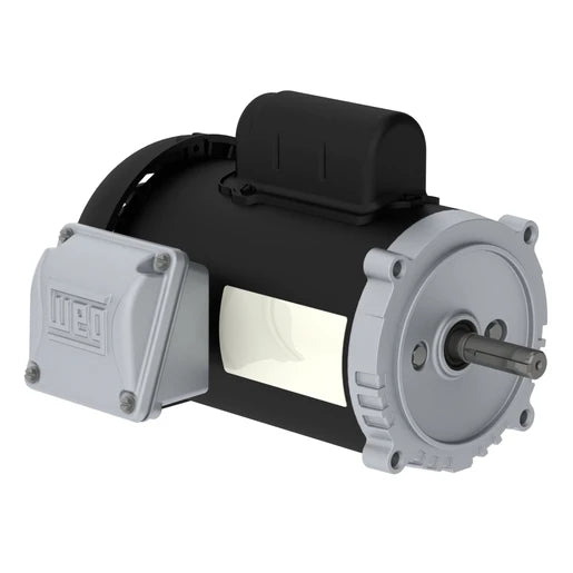 Weg Electric .5036ES1BW56CFL-S, 1/2 Hp, 1800 Rpm, W56C FR, 115/208-230 Vac, 1 PH, TEFC, Footless, General Purpose Motor