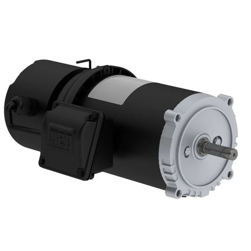 Weg Electric 00218ET3EBM56CFL-S, 2 HP, 56C FR, 3Ph, 230/460//190-220/380-415 V, 60 Hz, 1800 RPM, TEFC, Footless, ROLLED STEEL, 15701320