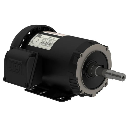 Weg Electric 00218ET3E145JM-S, 2 Hp, 1800 Rpm, 143/5JM Frame, 230/460//190-220/380-415 Vac, TEFC, 1 PH, Foot-mounted, Rolled Steel JM Pump, 14808489