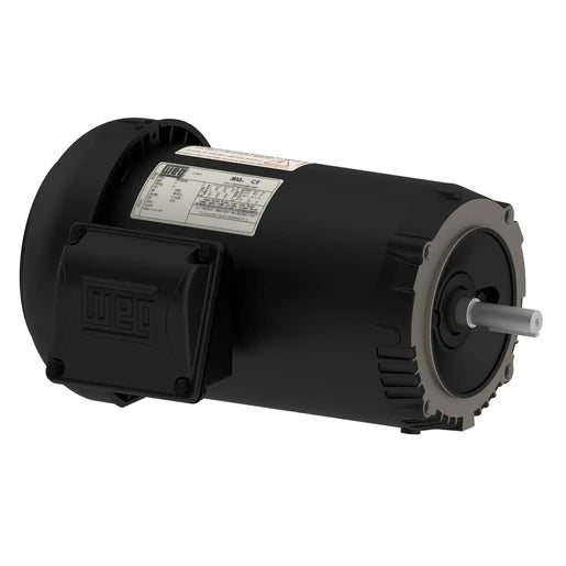 Weg Electric, 00218ET3ESBW56CZ1-S, 2 HP, W56CZ FR, 3Ph, 208-230/460//190-220/380-415 V, 60 Hz, 1800 RPM, TEFC, Footless, ROLLED STEEL, 15884604