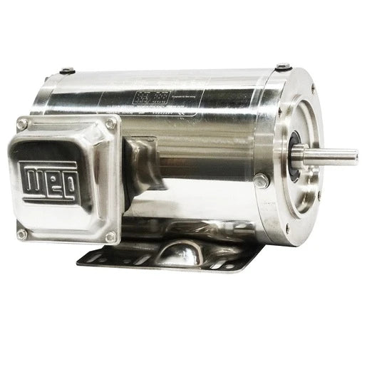 Weg Electric, .3336NP3ESS56C, 0.33 HP, 56C FR, 3Ph, 230/460 V, 60 Hz, 3600 RPM, TENV, Foot-mounted, Shark High Efficiency, 17731914