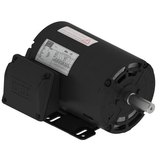 Weg Electric 00518OT3H184T-SGH, 5 Hp, 1800 Rpm, 182/4T Frame, 575 Vac, ODP, 3 PH, Foot-Mounted, ROLLED STEEL NEMA Premium Efficiency, 15379002