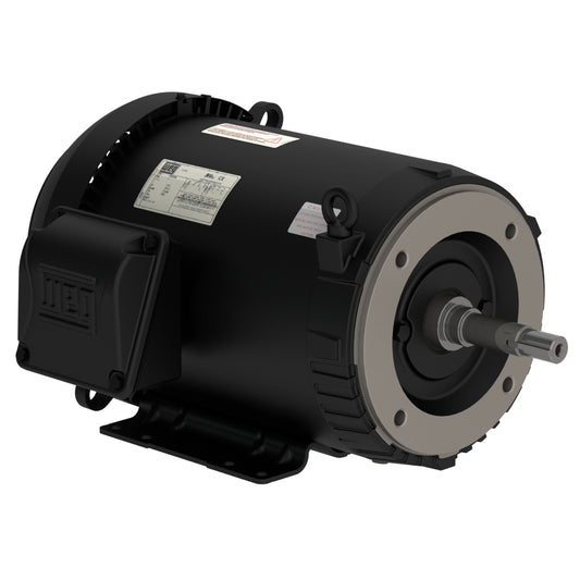 Weg Electric 01012ET3E256JM-S, 10  Hp, 254/6JM Frame,1200 RPM, 208-230/460//190/220/380 Vac, TEFC, 3 PH, Foot-Mounted, Rolled Steel JM Pump.