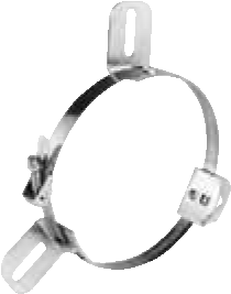 A252, 2" L,  3/8" W, Single Strap, Single Slot, 48 Frame Lug Mount Kit