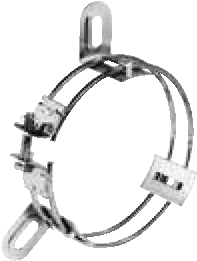 A254, 2" L,  3/8" W, Double Wire, Single Slot, 48 Frame Lug Mount Kit