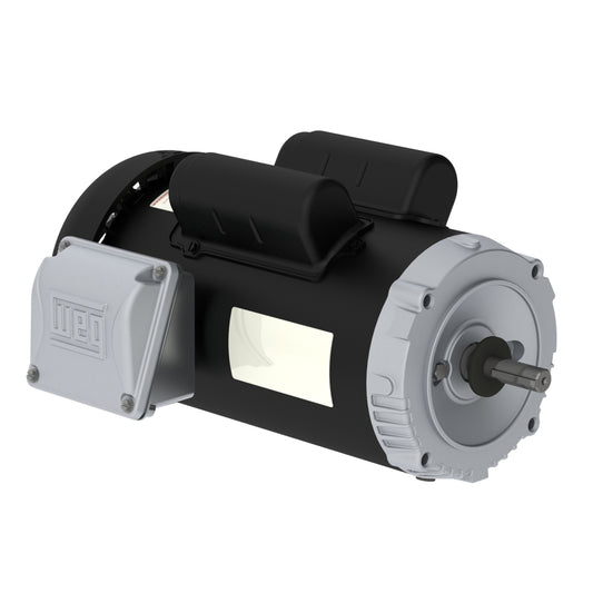 Weg Electric .7536ES1BJPR56C-S, 3/4 Hp, 3600 Rpm, 56C FR, 115/208-230 Vac, 1 PH, TEFC, Footless, General Purpose Motor.