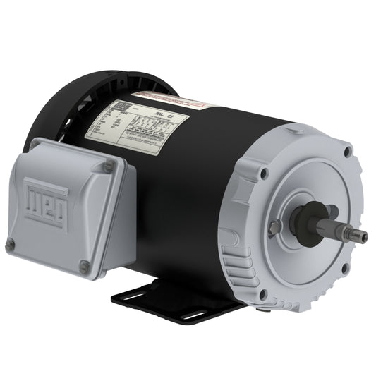Weg Electric 00158ET3J56-S, 1 1/2 Hp, 1800 Rpm, 56H FR, 380/660 Vac, TEFC, 3 PH, Foot-mounted, Rolled Steel.