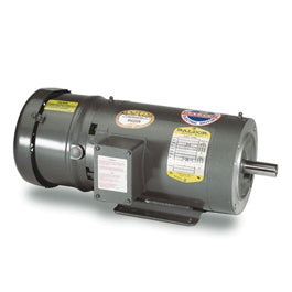 VBM3546T, 1 Hp, 1800 Rpm, 143TC FR, 208-230/460 Vac, 3 PH, TEFC, C-Face, Footless, Brake Motor.