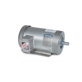 Baldor Electric CSSWDM3710T, 7 1/2 Hp, 1800 Rpm, 213TC FR, 230/460 Vac, 3 PH, TEFC, C-Face with Base, Washdown Duty Motor, Stainless Steel.