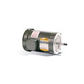 JM3555, 2 Hp, 3600 Rpm, 56J FR, 230/460 Vac, 3 PH, TEFC, Stainless Steel Threaded Shaft, Footless, Pump Motor