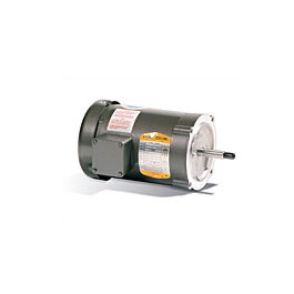 JM3555, 2 Hp, 3600 Rpm, 56J FR, 230/460 Vac, 3 PH, TEFC, Stainless Steel Threaded Shaft, Footless, Pump Motor