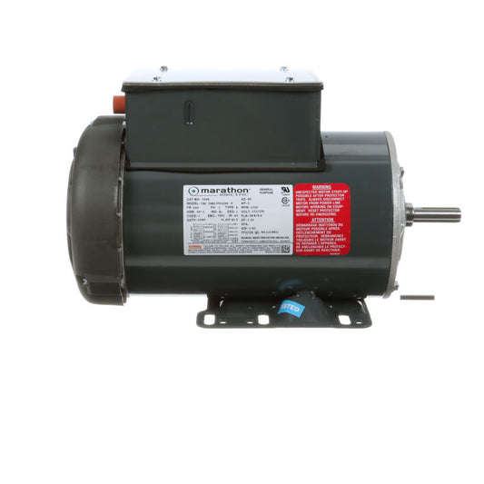 Marathon Electric T019, 2 Hp, 3600 Rpm,  56H FR, 115/230 V, 1 PH, Totally Enclosed, Rigid Base, Woodworking/Power Tool, Manual Overload, 56B34F5333.