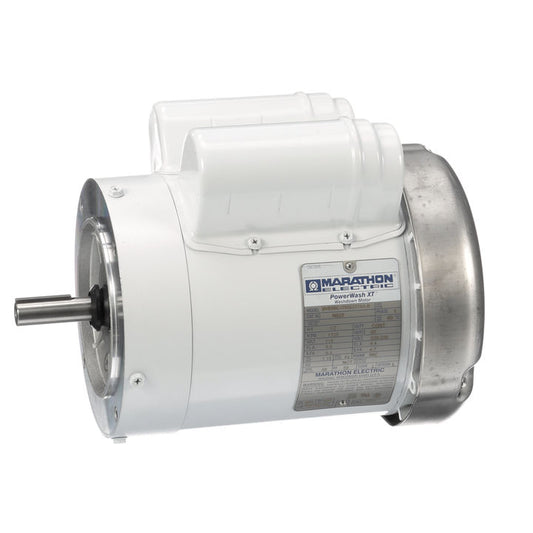 Marathon Electric N523, 1/2 Hp, 1800 Rpm, 56C FR, 115/208-230 Vac, 1 PH, Totally Enclosed, C-Face Footless, White Epoxy Washdown Duty, 56C17W5327.