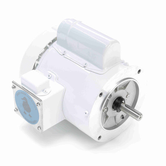 Leeson Electric 114311.00, 1/3 HP, 1800 RPM, 56C FR, TEFC, 115/208-230 Vac, 1 PH, C-Face Less Base, Washguard