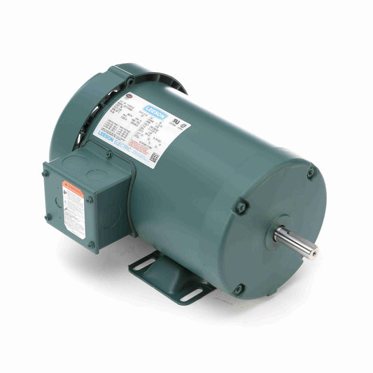 Leeson Electric 119395.00, 1 HP, 1200 RPM, 56 FR, 208-230/460 Vac, 3 PH, TEFC, Rigid Base, General Purpose