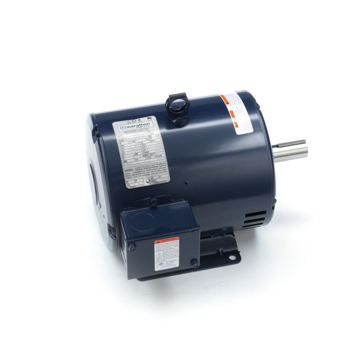 Marathon Electric Y1484, 3/.75 Hp, 1800/900 Rpm, 182T FR, 200-230 V, 3 PH, DP, Rigid Base, General Purpose Motor, 182TTDW7412.