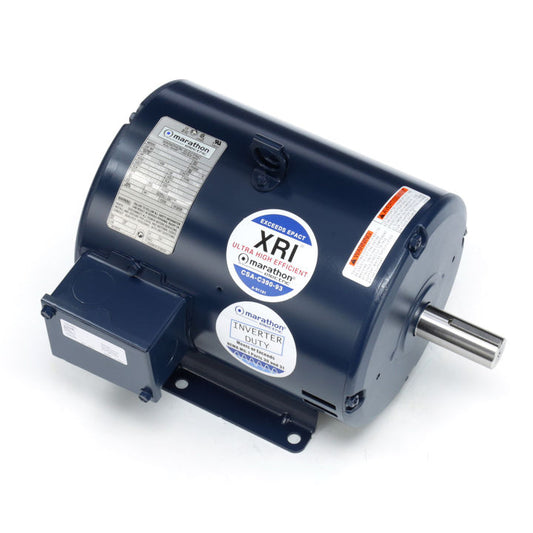 Marathon Electric E719A, 184TTDB6026, 5 Hp, 1800 Rpm, 184T FR, 230/460 Vac, 3 PH, Dripproof, Rigid Base, General Purpose, No over load, EPAct Effiencies