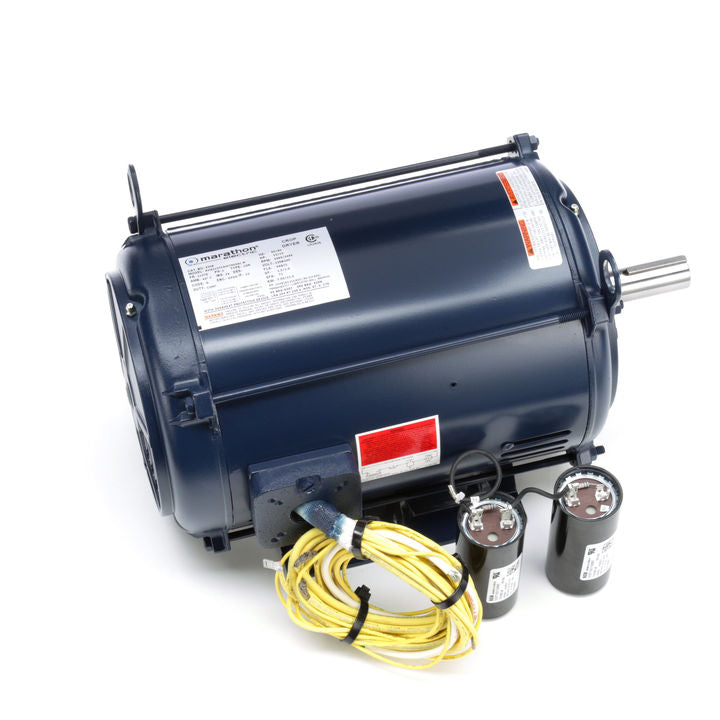 Marathon Electric Z308, 10-15 Hp, 3600 Rpm, 215TZ FR, 230 Vac, 1 PH, Dripproof/Air Over, Rigid Base, Crop Dryer, Tstat Overload.High Speed, 215TCDW7003.