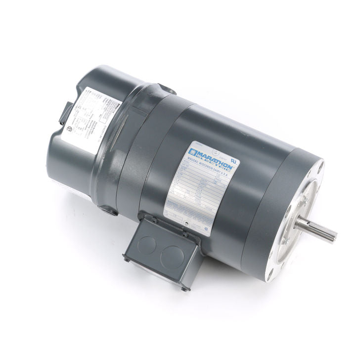 Marathon Electric K468, 1/2 Hp, 1800 Rpm, 56C FR, 208-230/460 Vac, 3 PH, Totally Enclosed, C-Face Footless, Brake Motor, 056T11F15535.