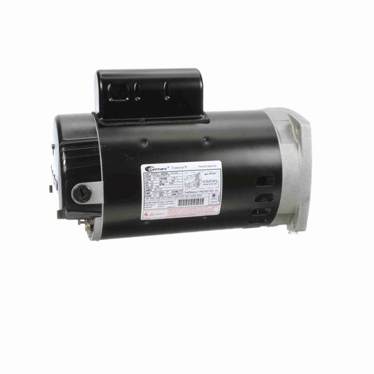 Century B2840V1,  2 1/2 Hp, 3600 Rpm, 56Y FR, 208-230, 1 PH, DP, Switchless, Permanent Split Capacitor, Low Service Factor, Square Flange, Pool (In Ground),  Up Rated Motor