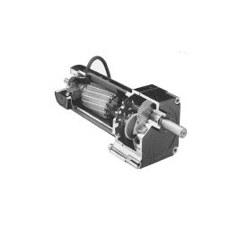 Bodine Electric 6154, 1/8 Hp, 57 Rpm, 43.9:1, 96 Lb-in., 33A5BEPM-W3, 130 Vdc., Permanent Magnet, No accessory shaft, Parallel Shaft