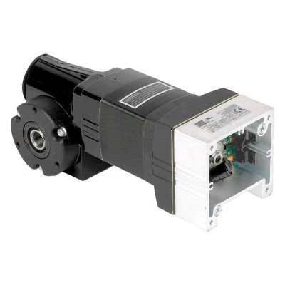 Bodine Electric 8868  1/8 Hp, 20-250 Rpm, 10:1, 22 lb-in., 22B4BEBL/SR-3F/H,  24VDC, INTEGRAmotor BLDC Right Angle Hollow Shaft Gearmotor