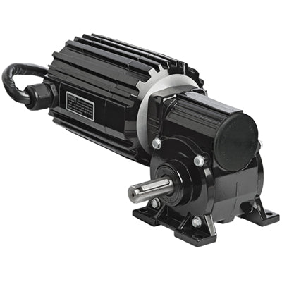 Bodine Electric, 3493, 34R4BEBL-5N, 1/4 HP, 125 RPM, 75 Lb-in 20:1, 130 Vdc, Right Angle, With Accessories Shaft, Brushless DC Gearmotor