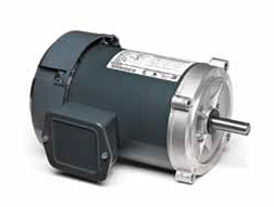 Marathon Electric C201B, 1 1/2 Hp, 3600 Rpm, 143TC FR, 230/460 Vac, 3 PH, TEFC, C-Face Footless, General Purpose, Standard Efficiency, 143TTFR16017.