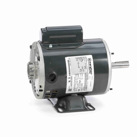 Marathon Electric C1477A, 1 1/2 HP, 3600 RPM, 56 FR,115/230 V, 1 PH, Dripproof, Rigid Base, General Purpose, 56B34D99008.