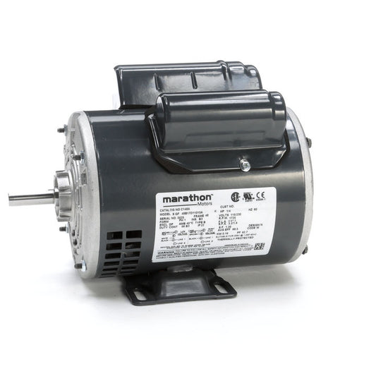 Marathon Electric C148A, 1/4 HP, 1800 RPM, 48 FR, 115/230 V, 1 PH, Dripproof, Rigid Base, General Purpose, 048B17D11015.