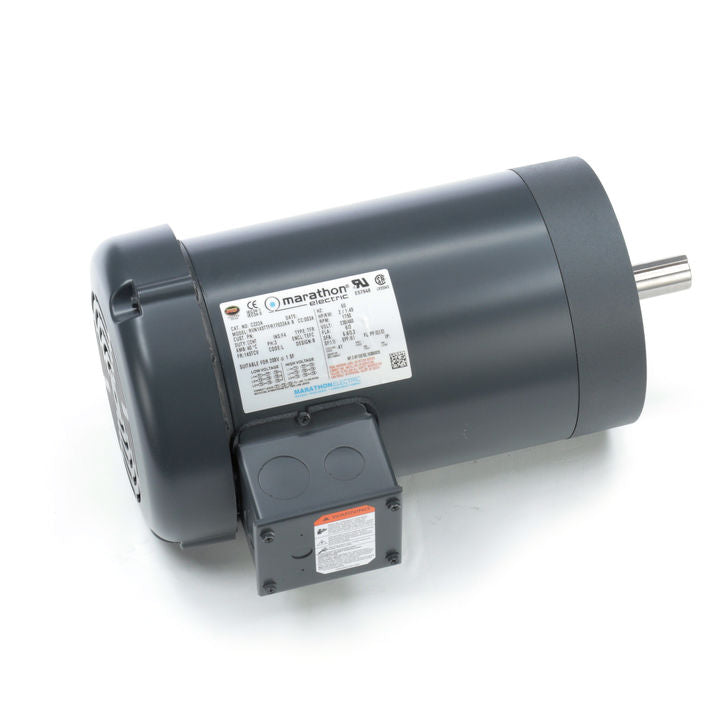 Marathon Electric C222A, 2 Hp, 1800 Rpm, 145TC FR, 230/460 Vac, 3 PH, TEFC, C-Face Footless, General Purpose Motor, 145TTFR17033