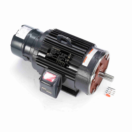 Marathon Electric C407A, 7 1/2 Hp, 1800 Rpm, 213TC FR, 230/460 Vac, 3 PH, C-Face Footed, Brake Motor, 213TTTL16038