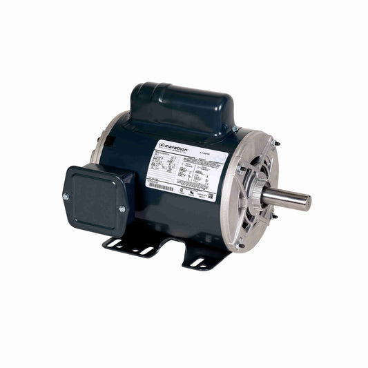 Marathon Electric C702A, 1 HP, 3600 RPM, 56 FR, 115/230 V, 1 PH, Dripproof, Rigid Base, General Purpose, Manuel Over Load, 56B34D99009.