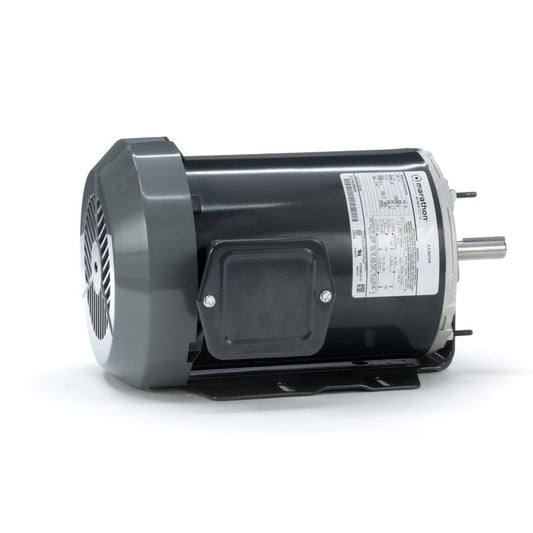 Marathon Electric C806, 3/4 Hp, 1725 RPM, 56 FR, 115/230 V, 1 PH, Totally Enclosed, Resilient Base, Fan & Blower, 5KC49PN0281X.