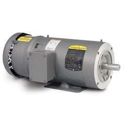 Baldor Electric CEBM3710T, 7 1/2 Hp, 1800 Rpm, 213TC FR, 230/480 Vac, TEFC, C-Face, Foot Mounted, Brake Motor