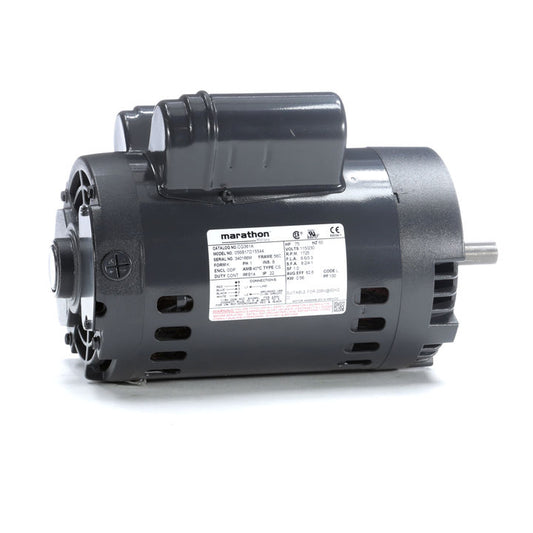 Marathon Electric CG361A, 3/4 Hp, 1800 RPM, 56C FR, 115/230 V, 1 PH,  Dripproof, C-Face Footless, General Purpose, 56B17D15544