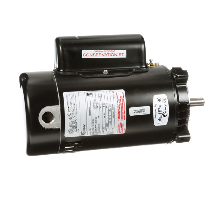 Century Electric CK1052, 1/2 Hp, 3600 Rpm, 56C FR, 115/230 Vac, 1 PH, Dripproof, C-Face Footless, Pool (In Ground), Two Compartment, Full Rated