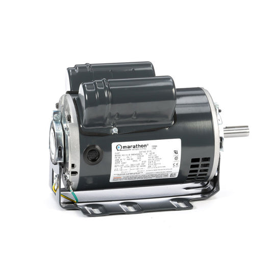 Marathon Electric D115, 056B34D2027, 1 1/2 Hp, 3450 Rpm, 56H FR, 115/208-230 Vac, 1 PH, Capacitor Start, Dripproof, Resilient Base